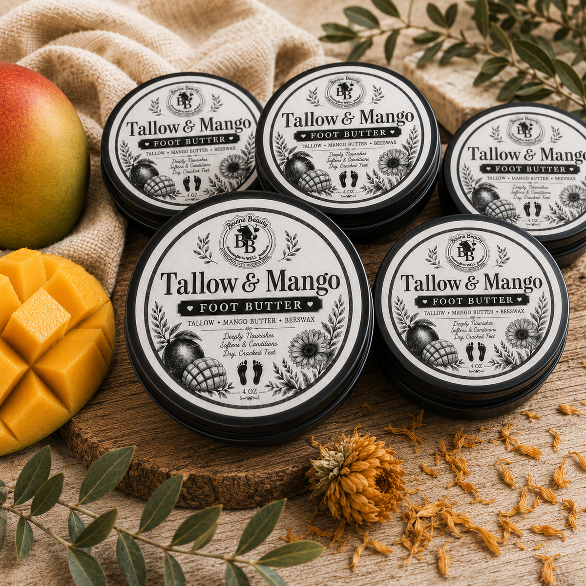 Tallow & Mango Foot Butter